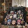 Re Zero Printed Flannel Blanket Warm - Comfortable, For Sofas, Travel -HE46