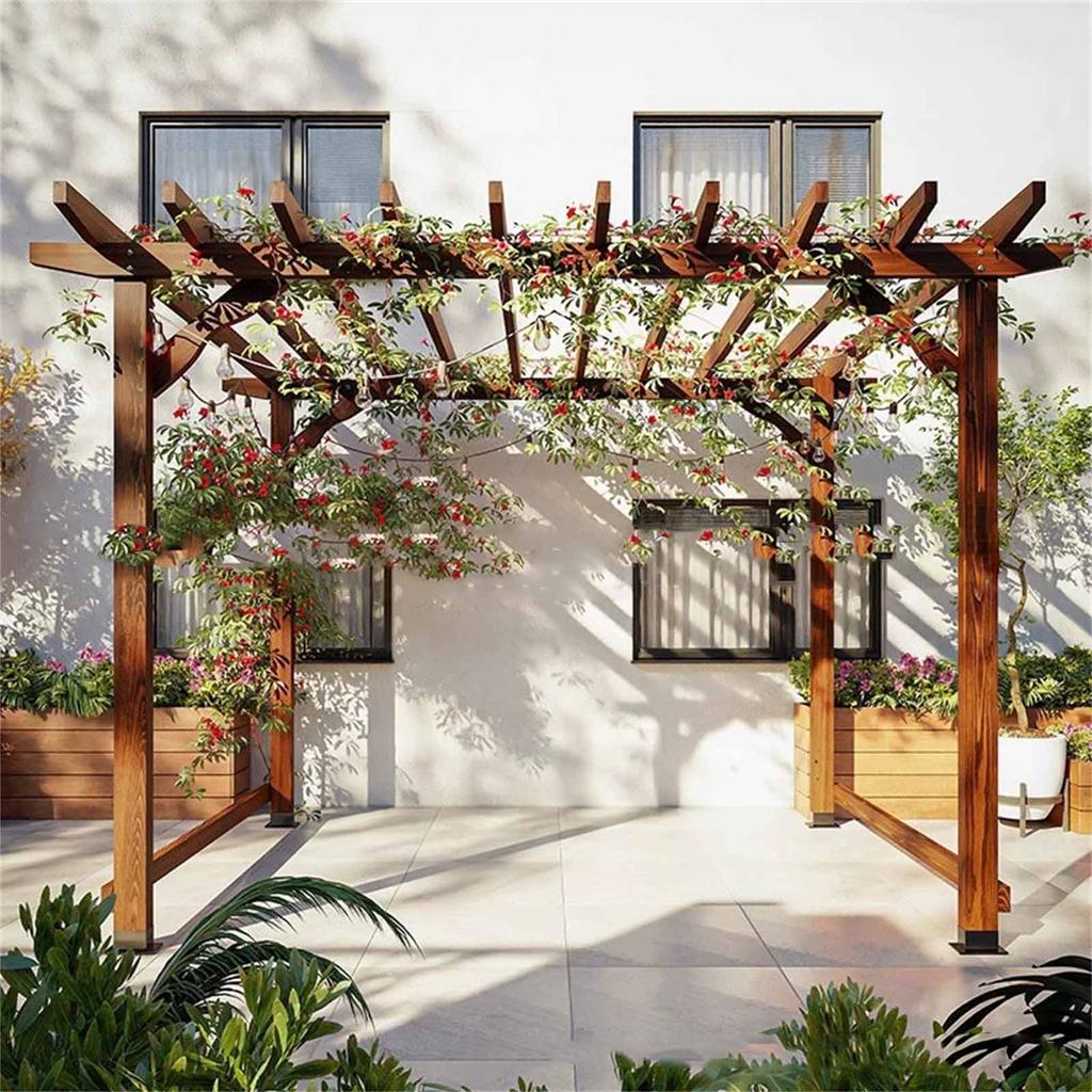 Опора перил павильона – Деревянные подкосы для устойчивости беседки, перголы и конструкции уличного павильона