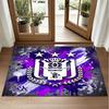 Anderlecht FC Design Crystal Velvet Rug Soft Decorative Mat for Bedroom Entrance