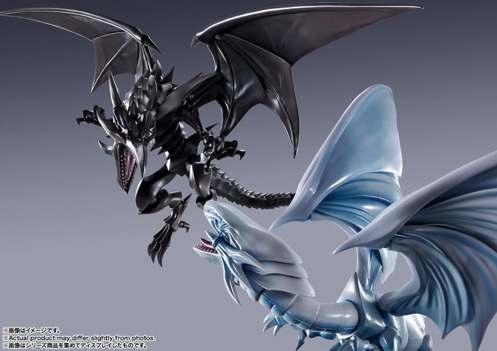 TAMASHII NATIONS MonsterArts Yu-Gi-Oh! Черный примерно ПВХ АБС окрашенная фигурка S.H. Yu-Gi-Oh! Дракон с красными глазами, 220 мм, и