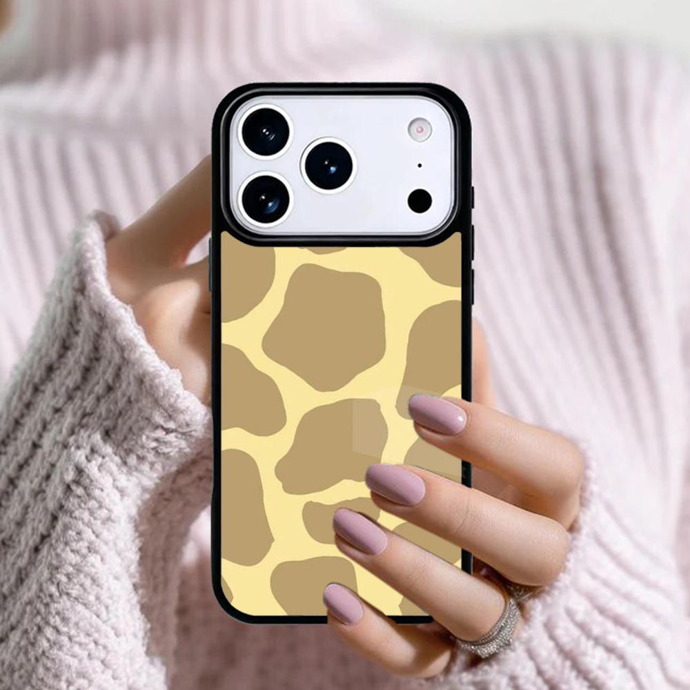 Чехол для телефона со скином, рисунок 'Жираф Камуфляж', для Apple iPhone 17 Air 16E 15 14 Plus 13 12 11 Pro Max Mini Funda Cover