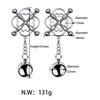 BDSM Bondage Sex Nipple Clamp Stainless Steel Breast Clamp Clips Metal Nipple Shaking Clamps Breast Clip Sex Slaves Sex Shop 18+