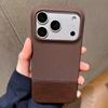 Оригинальный Чехол-Книжка Из Ткани и Кожи Для iPhone 17 Air 16 15 14 Plus 13 12 Pro Max Без Рамок Матовый Ударопрочный Защитный Чехол-Броня