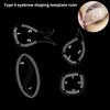 1/2 шт. Линейка для разметки бровей Линейка для формирования бровей Быстрое рисование за 1 минуту Дизайн бровей Простой инструмент Микроблейдинг Перманентный макияж Трафареты