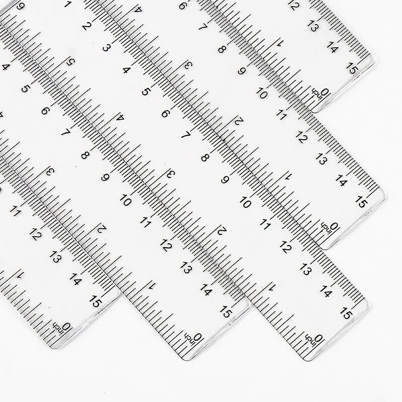 HAISIDICK HKCL-344 Пластиковые прямые линейки, 30 см, 5 шт.