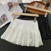Юбка мини с оборками в стиле балеткор с кружевной отделкой, с низкой посадкой, многоярусная белая юбка, летний женский подростковый Y2K готический наряд