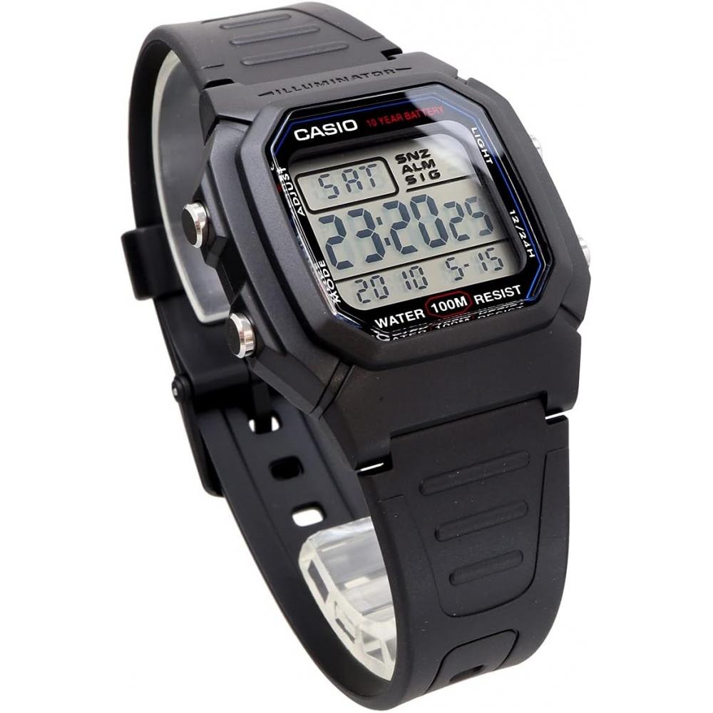 Casio Мужские цифровые часы Casio Standard W 800h 1av Черные Модель для Зарубежных Стран [параллельный Импорт] Черные W 800h 1av