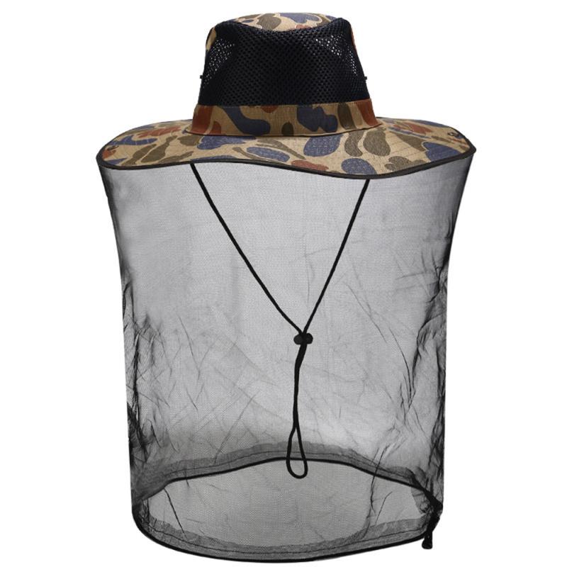 Солнцезащитная шляпа с сеткой для активного отдыха, защита от комаров и пчелиной головы с сеткой