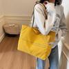 Простая сумка-тоут женская модная портативная сумка для покупок большой вместимости студенческая сумка через плечо для занятий