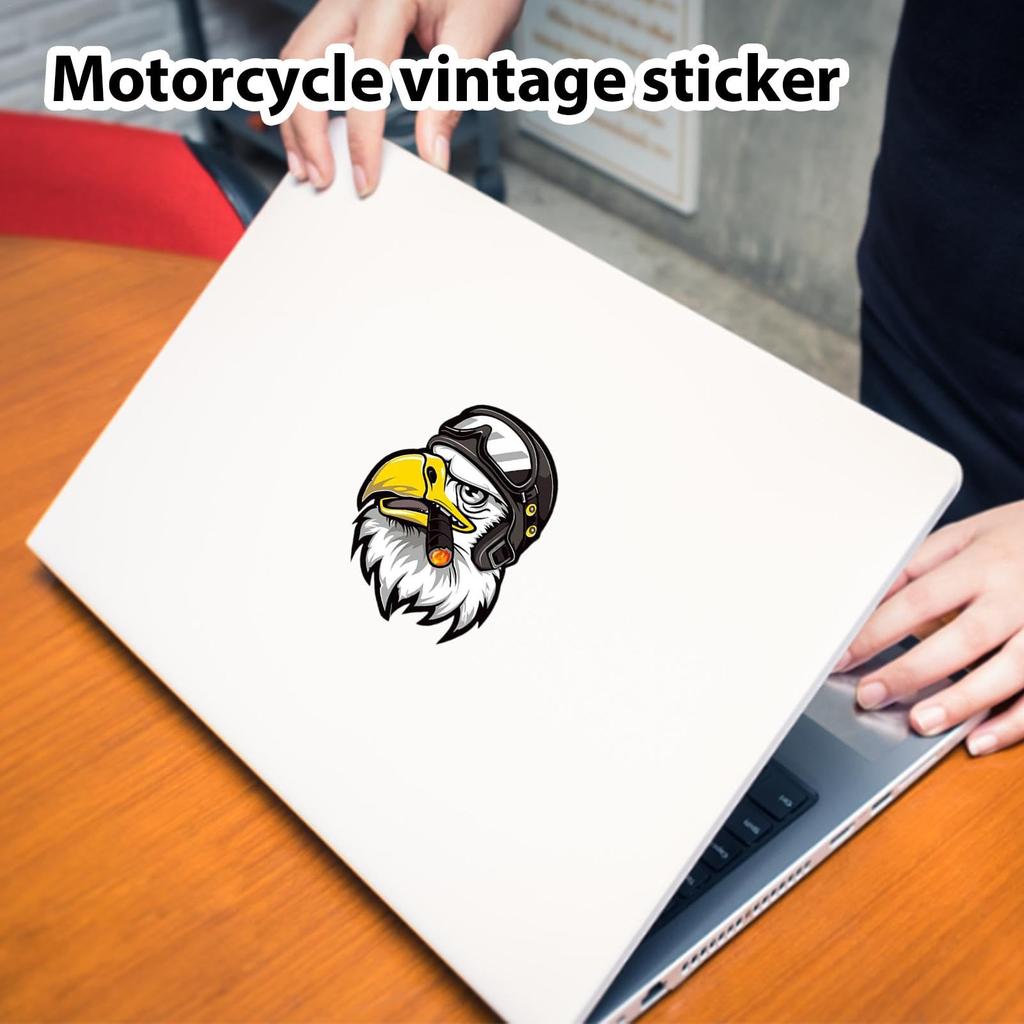 Hongmidy Винтажные наклейки для мотоцикла, Наклейки на мотоциклетный шлем, Наклейки на мотоцикл, Наклейки на винтажный автомобиль, Набор наклеек