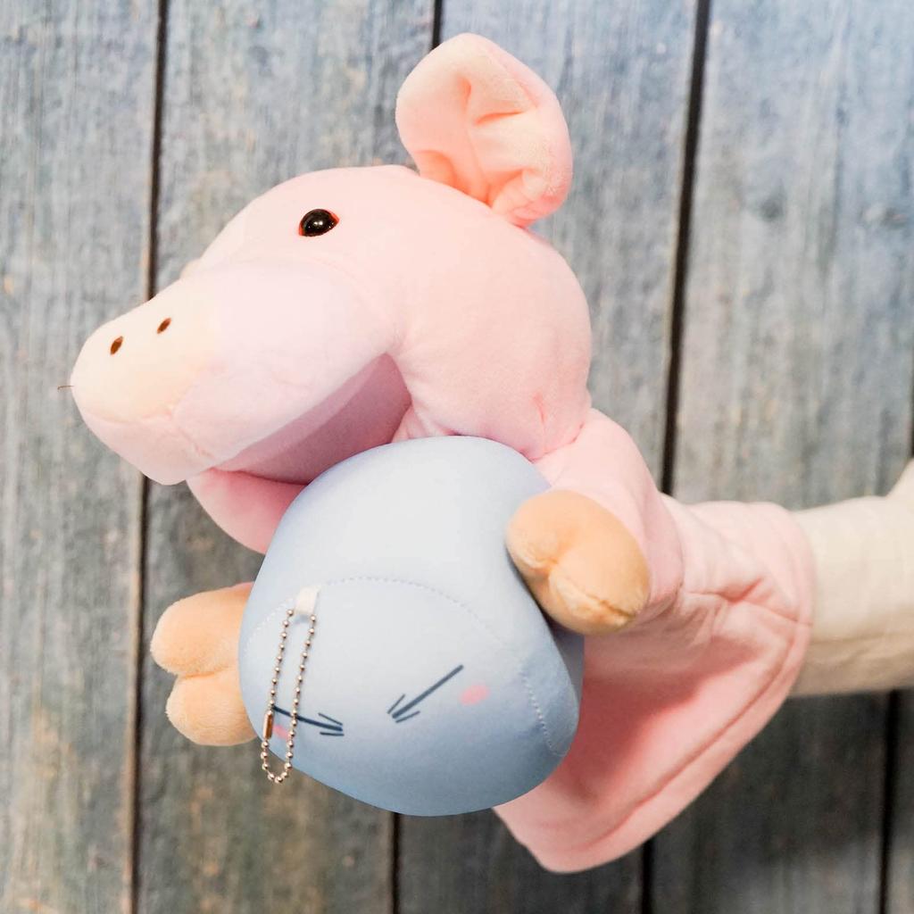 Pig Plush Puppet Gloves Product Puppet, Nehorinpahorin, Toy, Show, Ventriloquism, (Actual Photographed)