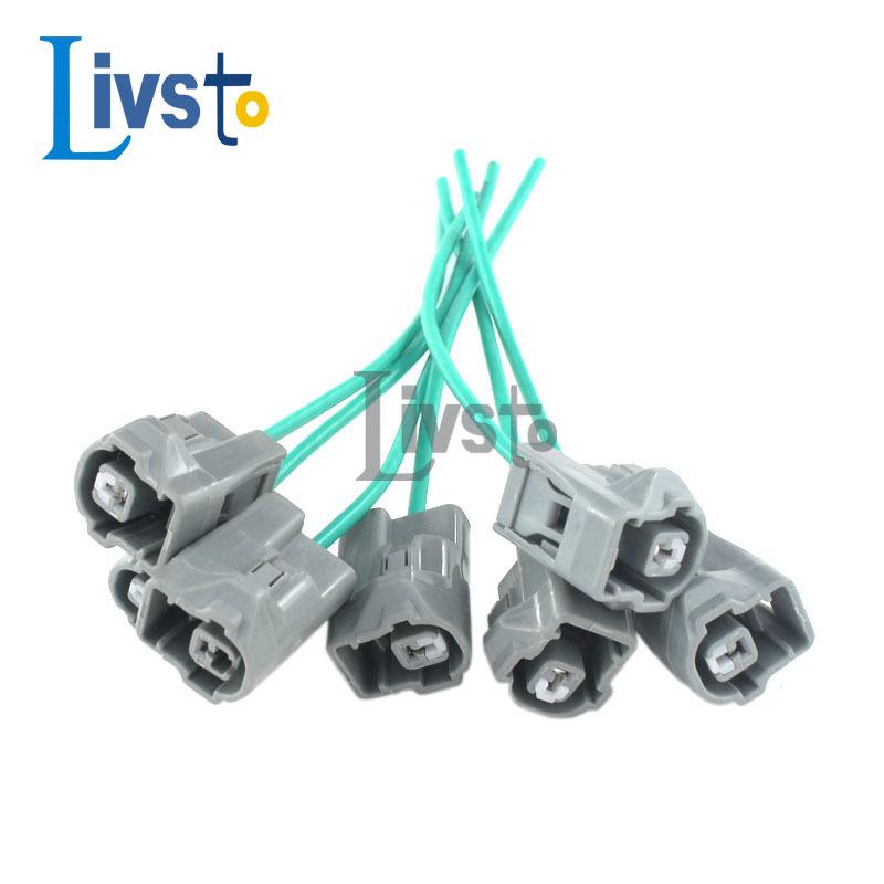 1 Sets 1 Pin Waterproof Auto Connector 2JZ Knock Sensor Plug Wire Harness Pigtail For Toyota Lexus 90980-11166 7283-1015-10