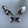 Universal 2pcs/Pair Motorcycle Rear View Mirrors 7/8" Handle Bar End Motorbike Side Mirror For Cafe Racer High Quality