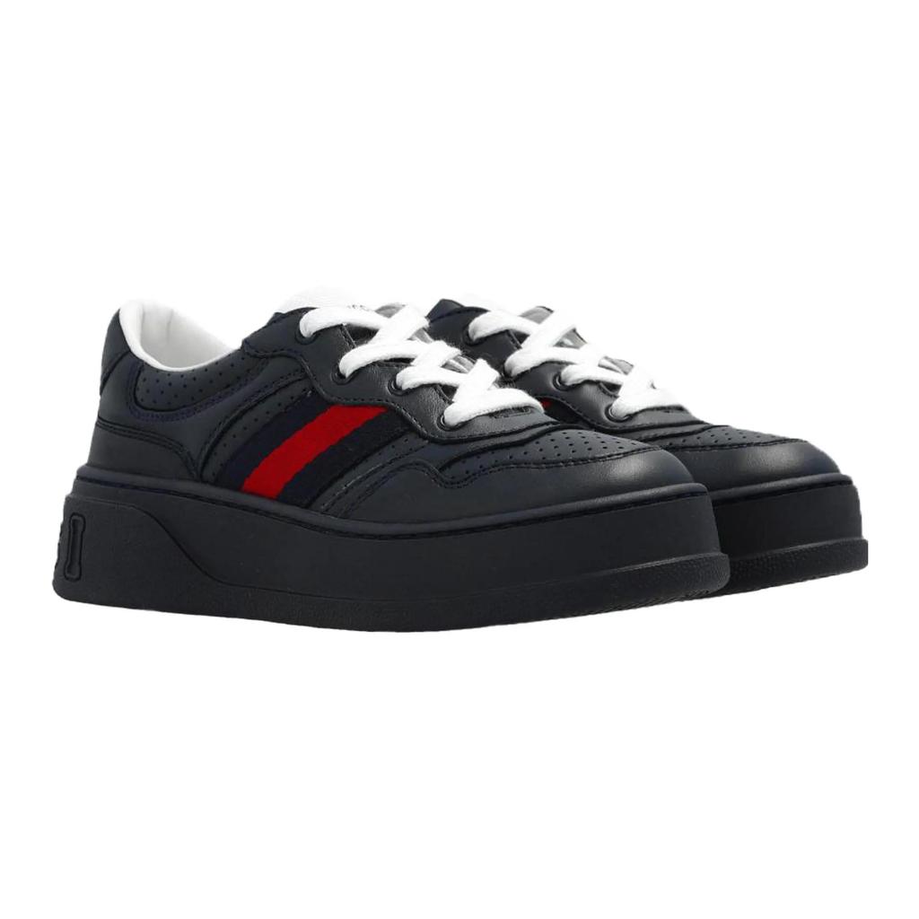 GUCCI Kids House Web Chunky Sneakers (Unisex) Kids' Skateboarding Shoes 702916 UPG10 4055