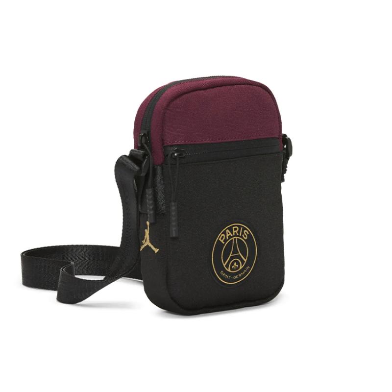 Jordan Полиэстеровая наплечная сумка обычная унисекс черная бордово-красная Jordan DC8676-010