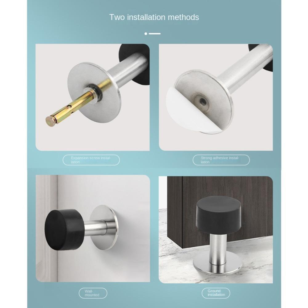 Nail-free Door Stopper Punching/No Punching Door Suction New Doorstop Wall Mounted