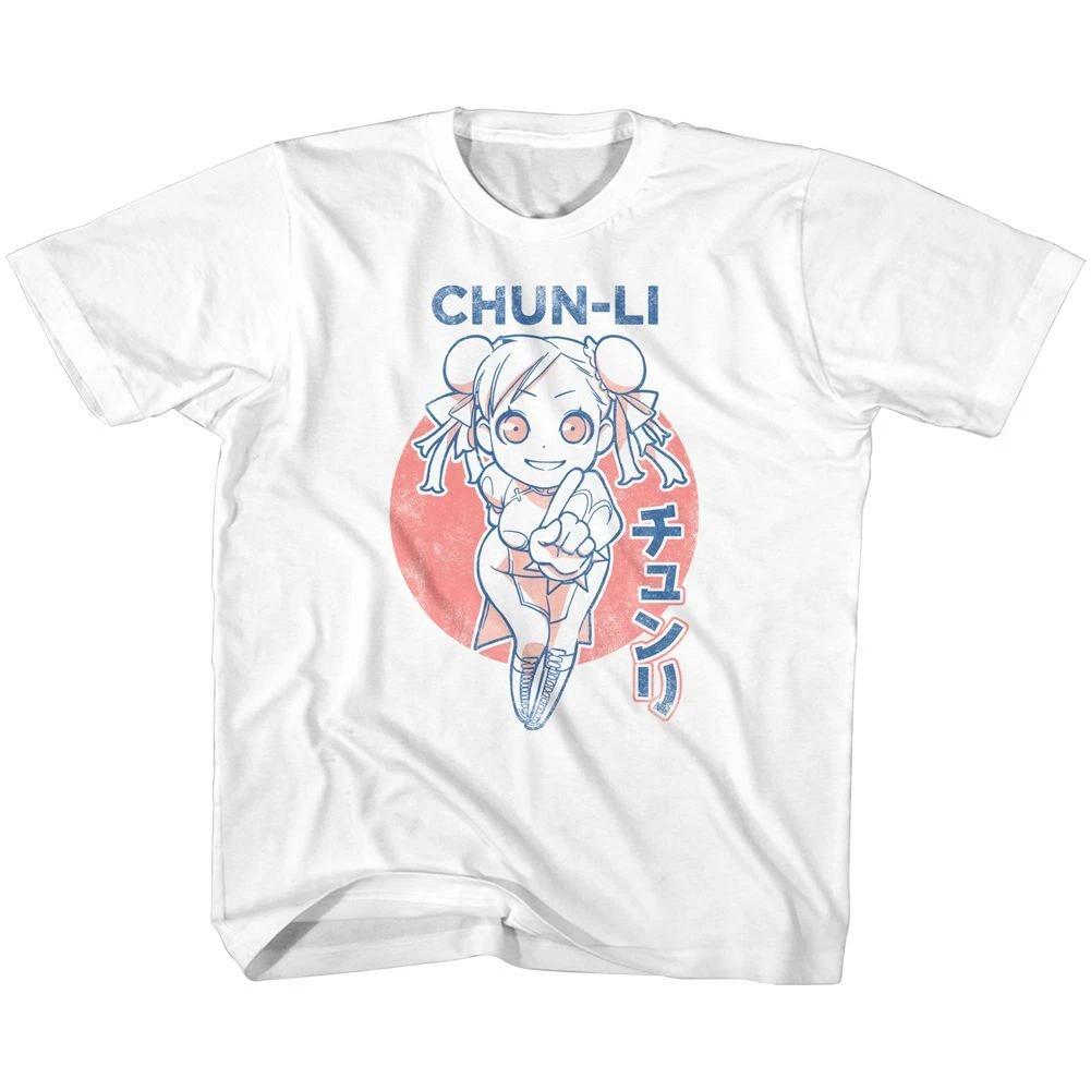 Street Fighter Cutesy Chun-Li White Gaming Children's T-shirt