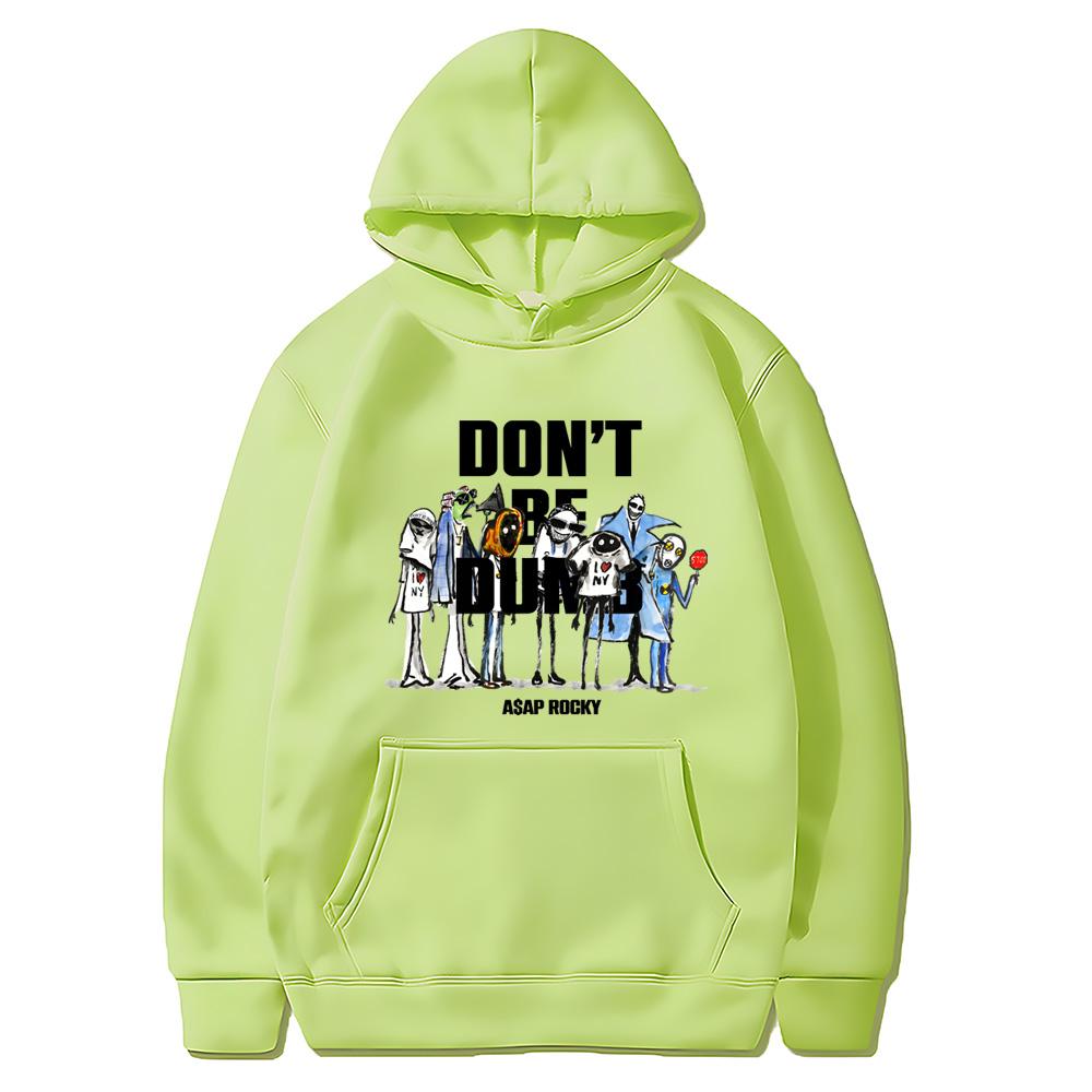 American Rapper Album Print Hoodie Album DON'T BE DUMB Sweatshirts Harajuku Aesthetic Hoody Classic Punk Hooded Pullovers