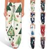 Women's Comfortable Sleeper Pants Christmas Printed Drawstring Wide Leg Pants Casual Pants