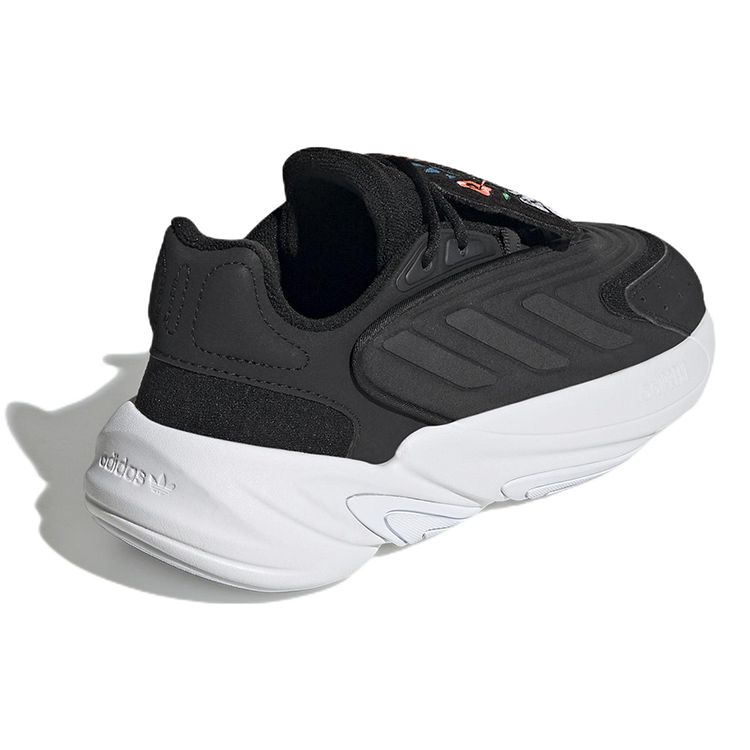 Adidas Ozelia Черно-белые женские кроссовки Core-Black Cloud-White Acid-Red GW0593