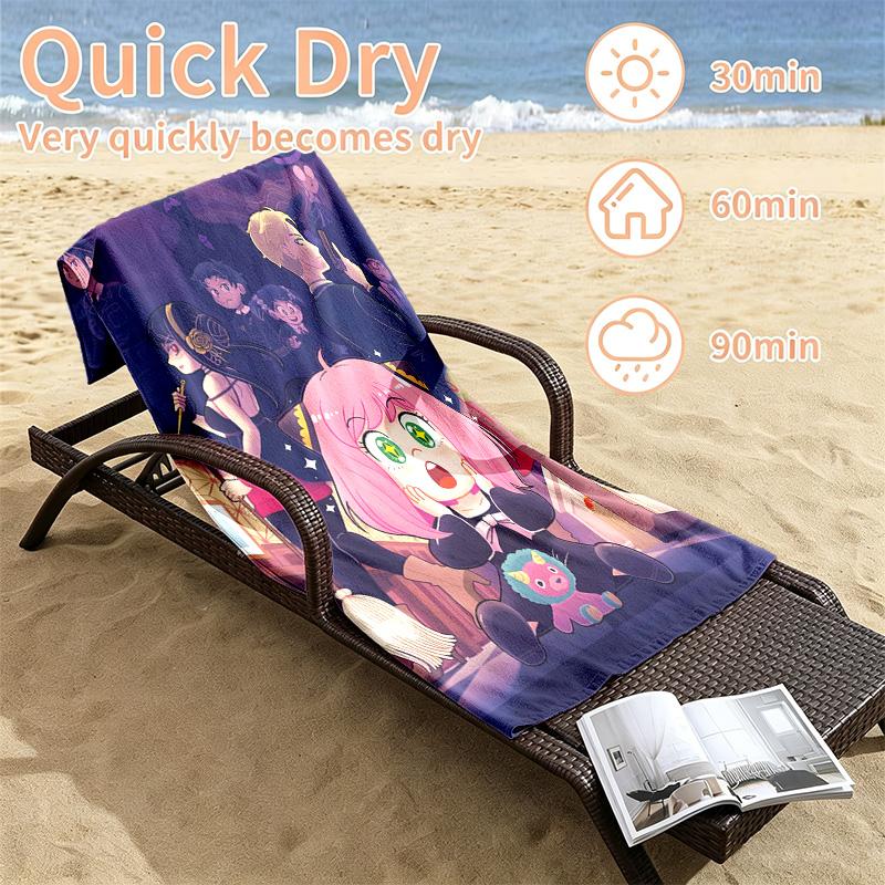Spy x Family Beach towels also serve as bath towels summer essential a musthave for the outdoors the beach and the pool