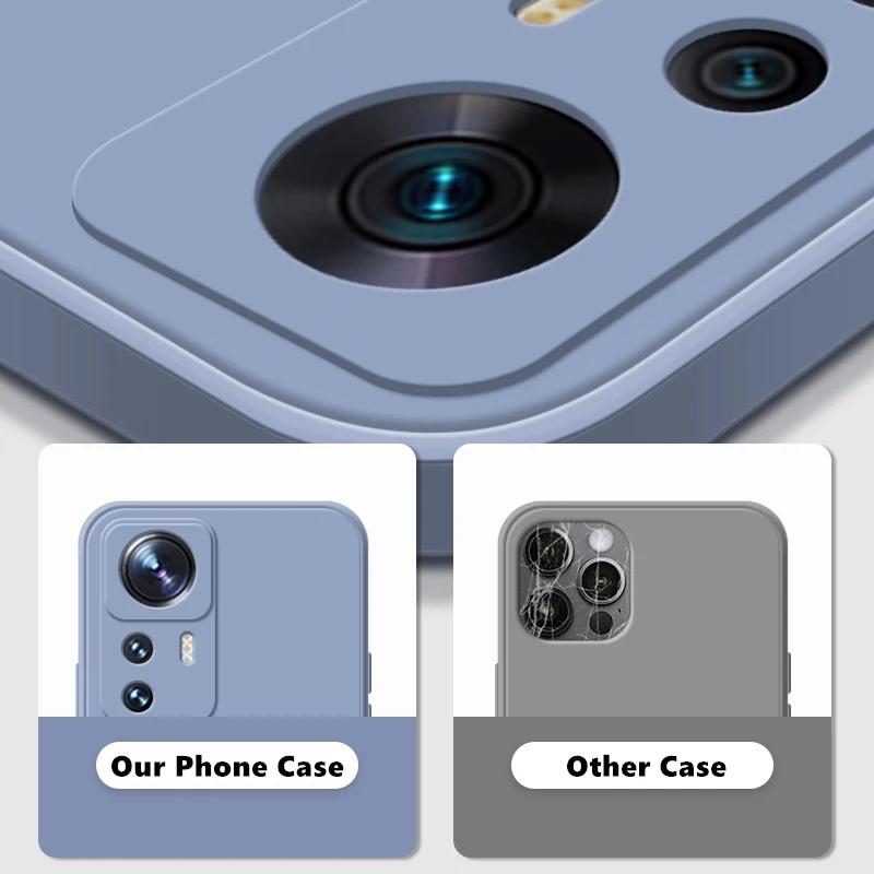 Квадратный жидкий силиконовый чехол для телефона Xiaomi Mi 12T 12 12S 12X Mi12 Pro Ultra Lite, мягкий чехол для Xiaomi 13T Pro