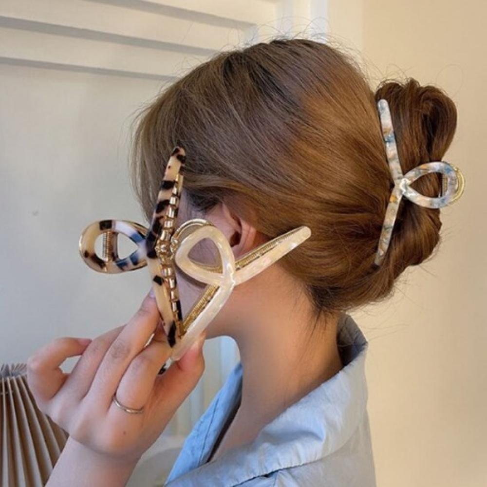 New Arrivals Open Run Leopard Hair Clip Hologram Hairpin