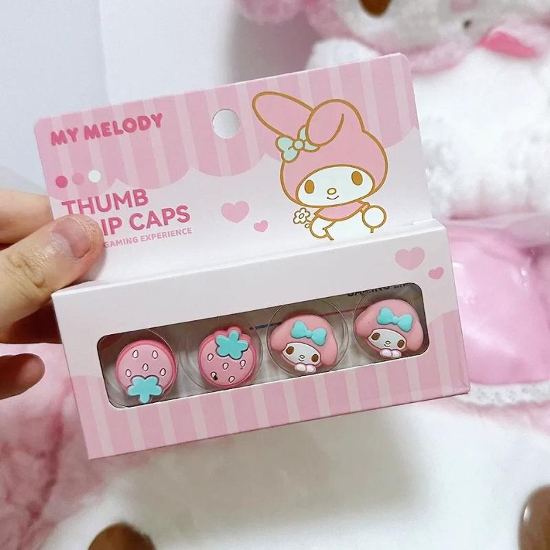In Stock Hello Kitty Kuromi Pudding Dog Joystick Hat Silicone Material Button Protection Hat Handle PS5/NSPro/NS/OLED/LITE/NS2