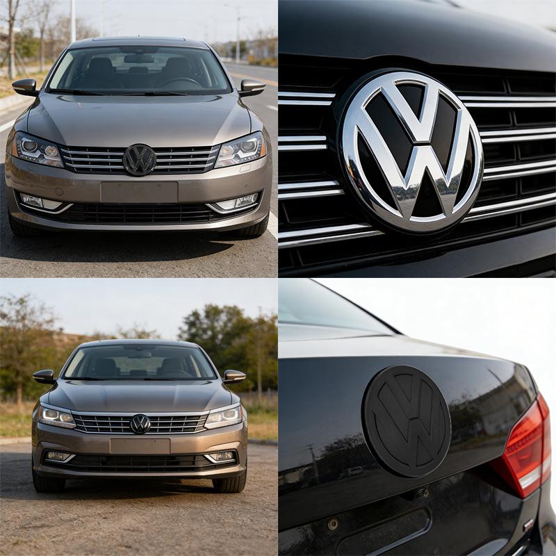 T25For Volkswagen VW Passat B8 2016 2017 2018 Logo Car Badge Hood Front Grille Rear Trunk Emblem Decoration Replacement Accessories