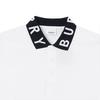Burberry Men Ryland Collar Logo Polo White/Black 80675371
