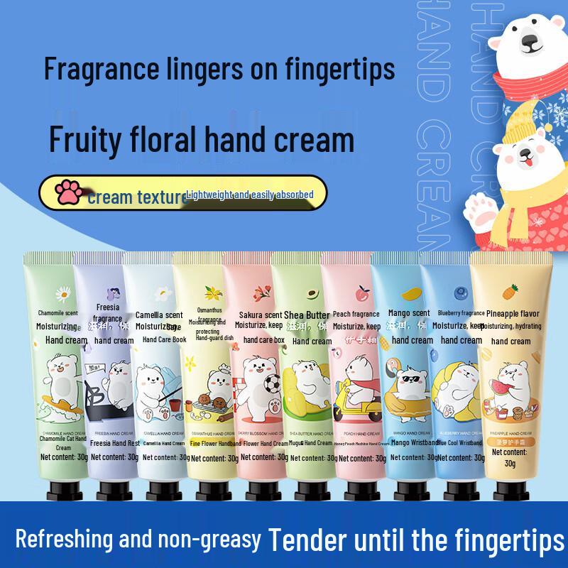 KNIYEA Little Bear Floral Fruit Hand Cream