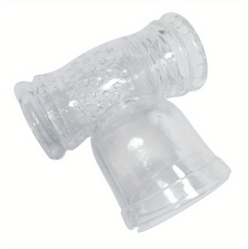 Male Masturbator Cock Sleeve Penis Ring Glans Sucking Caps Stimulator Erotic Sex Toys for Men Magic Wand Holder Vibrator Cover