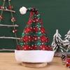 Multi Color Christmas Hat Checkerboard Santa Claus Hat Cute Fur Xmas Cap  Unisex