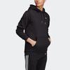 adidas Оригинальная мини-толстовка с вышивкой и логотипом трилистника, мужские толстовки черного цвета FK9979