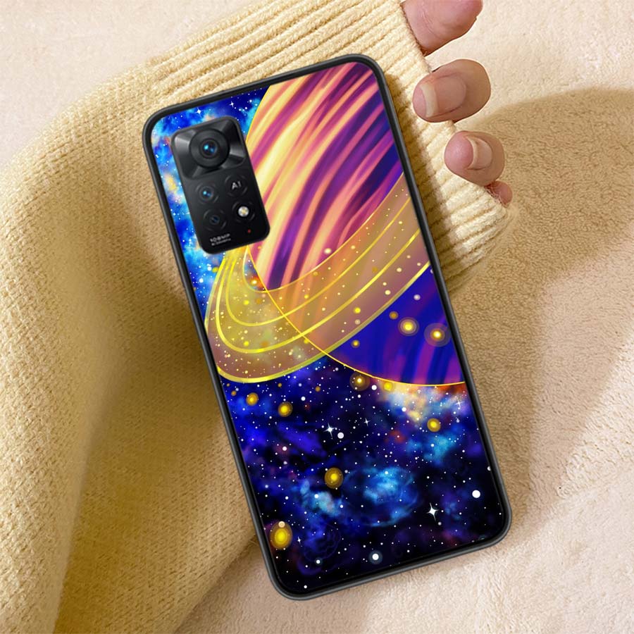 The Galaxy Phone Case For Redmi 13C 14C Note 14 13 Pro Plus 5G Clear Capa 12 12C 10A 10C 10 9A 9C 9T 9 8 Pro Cover TPU Shell Coq