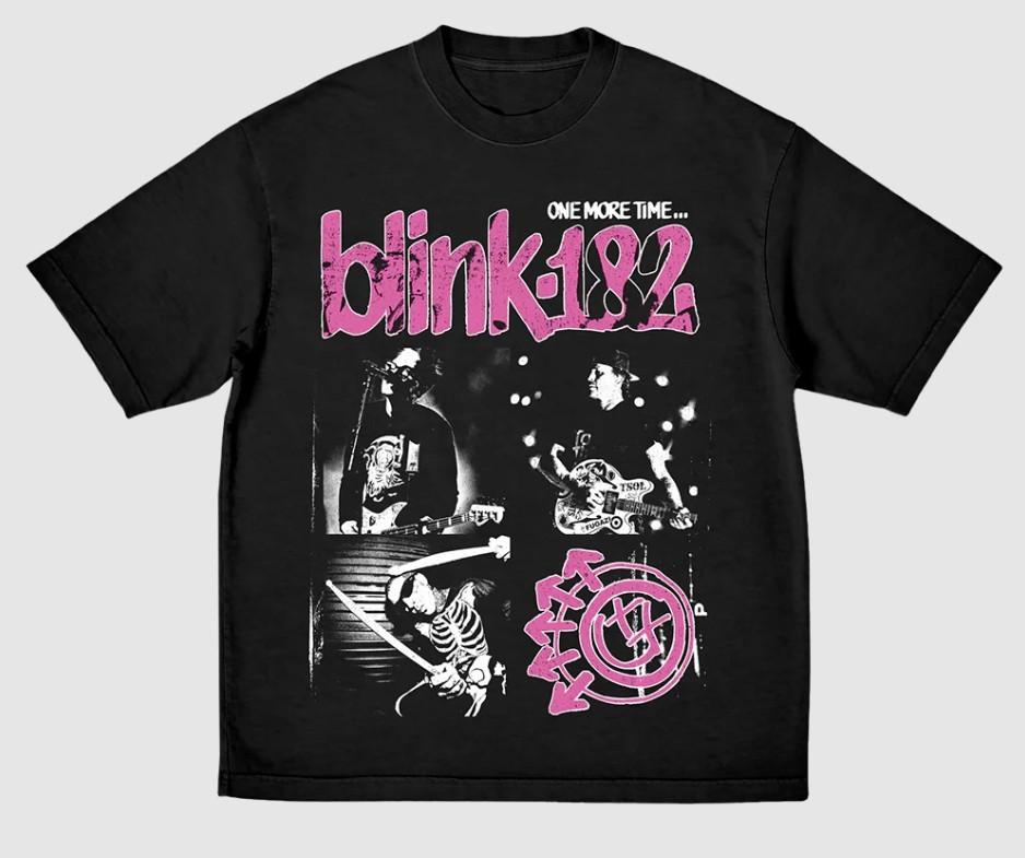 1Blink-182 Еще раз Фото Футболка Размер S-5XL Репринт Унисекс Футболка