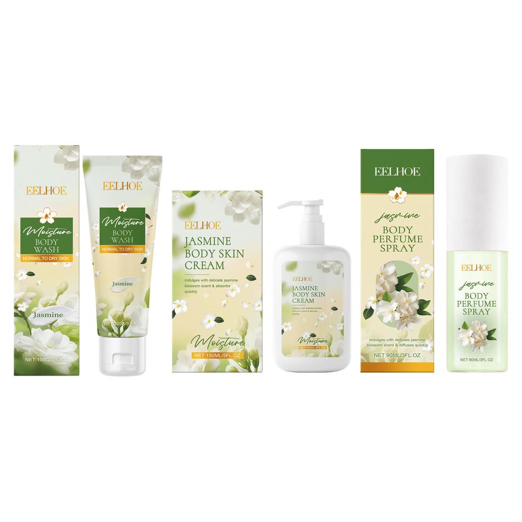 Eelhoe Jasmine Body Care Set Gentle Cleansing Nourishing Skin With Delicate Fragrance
