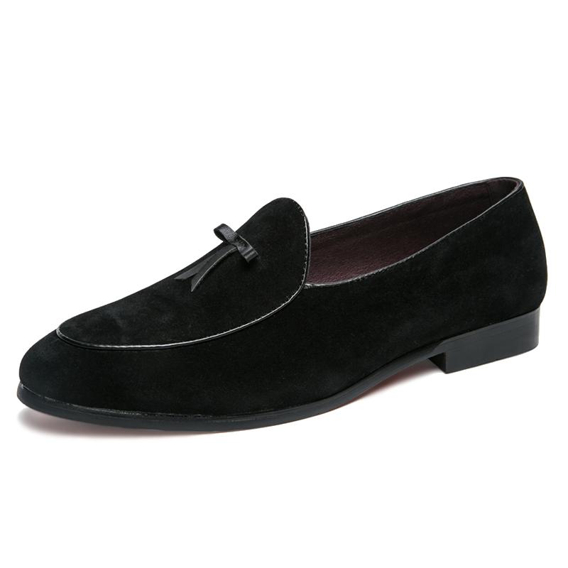 Кожаные туфли для мужчин Slip On Soft Shoes Men Comfortable Casual Men Suede Loafers Moccasins Driving Shoes Male Rubber Soul Soul