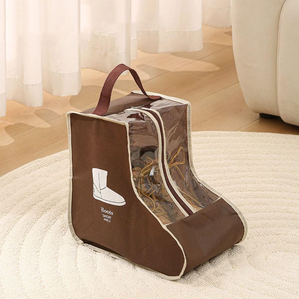 Visible Tall Boot Bag Reusable Boots Protector Pouch Practical Shoe Storage Bag Underbed