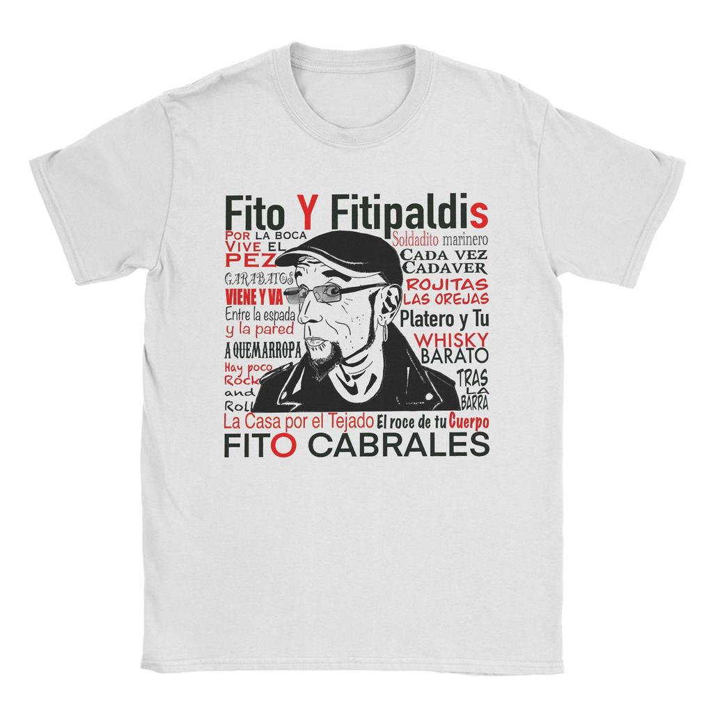 Fito Fitipaldis A Puerta Cerrada Альбом Футболка Мужская Повседневная Хлопковая Футболка Круглый Вырез Короткий Рукав Футболки С Принтом Одежда