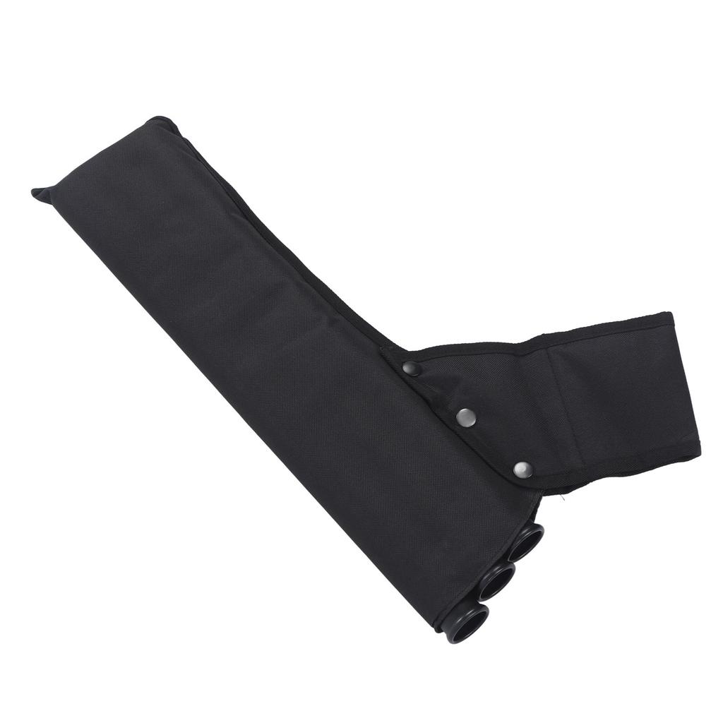 3 Tubes Hip Quiver Waist Hanged Arrow Archery Carry Bag with Pockets Double Strap Oxford Cloth Recurve Bow Archery