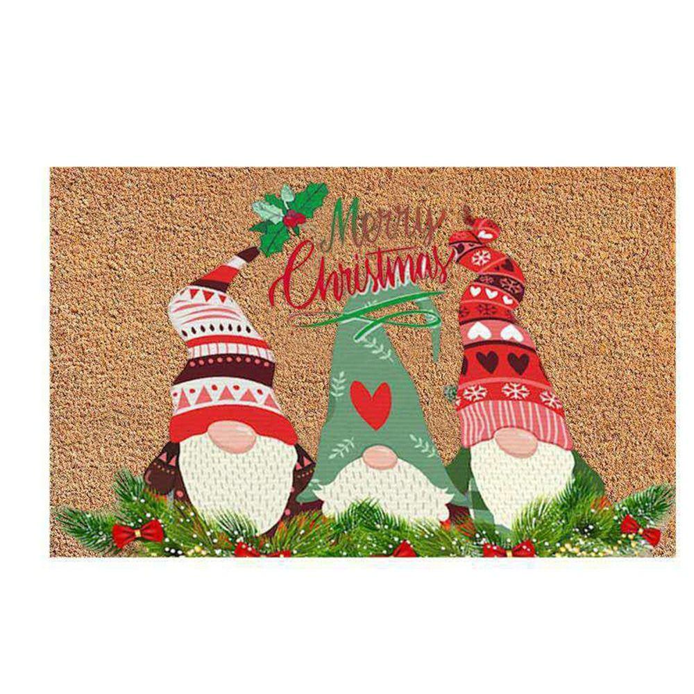 Bedroom Kitchen Rugs Xmas Bathroom Mat Christmas Decoration Hallway Mat Door Mat Corridor Carpet