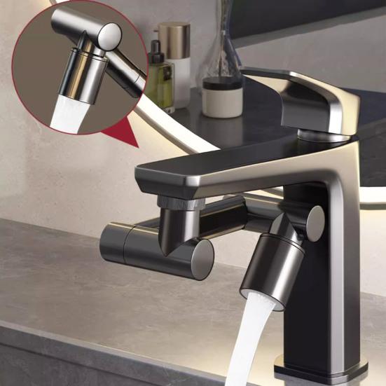 Удлинитель для смесителя с 2 режимами распыления, универсальная посадка, простая установка, регулируемая насадка на 360 градусов, удлинитель для раковины в ванной