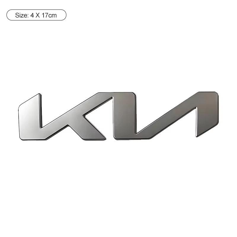 DRLK6 1Pcs 3D Metal Car Front Hood Emblem Badge Rear Trunk Sticker Decal For KIA K5 K9 Sorento Ceed Sportage Stinger Niro Soul EV6 RIO