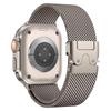 Milanese Loop Gold Luxury Stainless Steel Metal Watch Band Magnetic Smart Watch Strap for Apple Watch Sizes 38 40 42 44 45mm