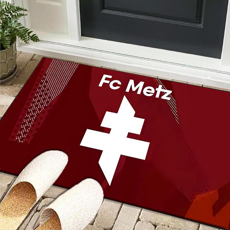 1PC rug Metz Football Club Carpet, Chair Rug,Area Rug for Office Bedroom living rooms bedroom, Doormat decor Christmas fan gifts