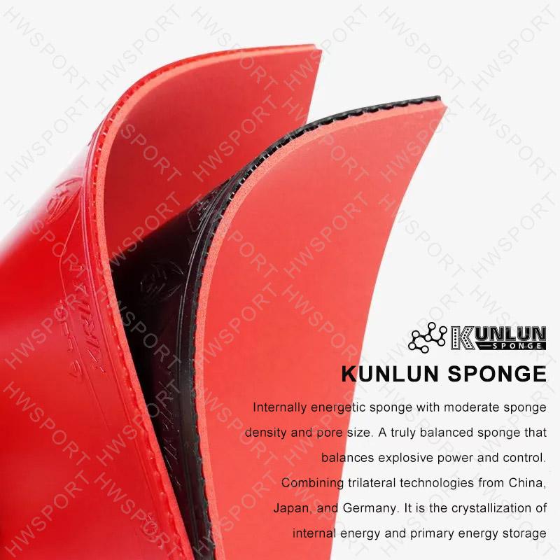 LOKI KIRIN K1 K3 резиновый антилипкий резиновый лист для пинг-понга с предварительно настроенной бисквитной насадкой 2,1 мм