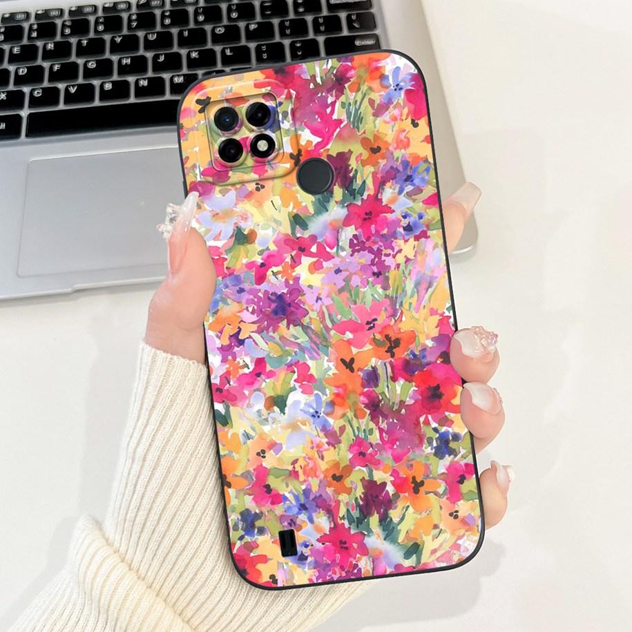 Чехол для Realme C21 RMX3201 Чехол для Realme C25 Популярный подсолнух Мягкий силиконовый чехол для телефона Для Realme C25S C25Y C21Y C 21 C 25 Capa