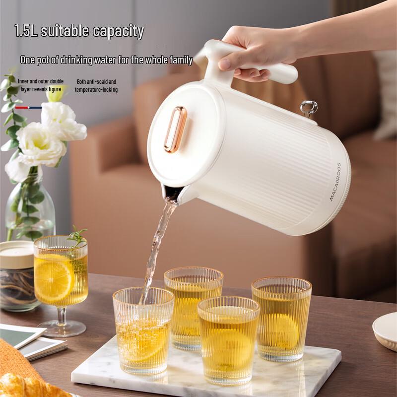 Macaiiroos 304 Stainless Steel Electric Kettle CN plug (adapter included)