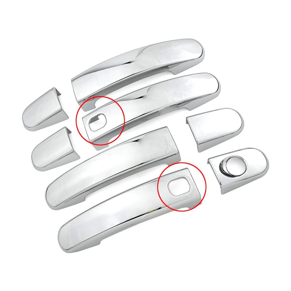 Набор из 8 хромированных накладок на ручки дверей для Ford Escape 13-19 Focus 12-18 C-Max 13-18